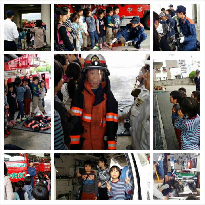 楽しみにしていたあすらんの消防署見学♪