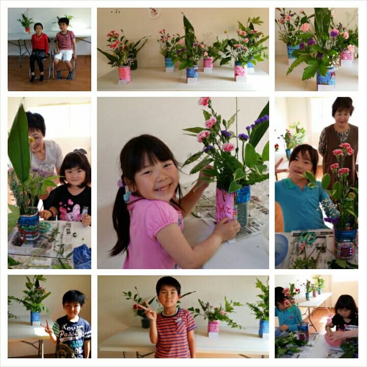 あすらんの生け花(草月流)のお稽古♪